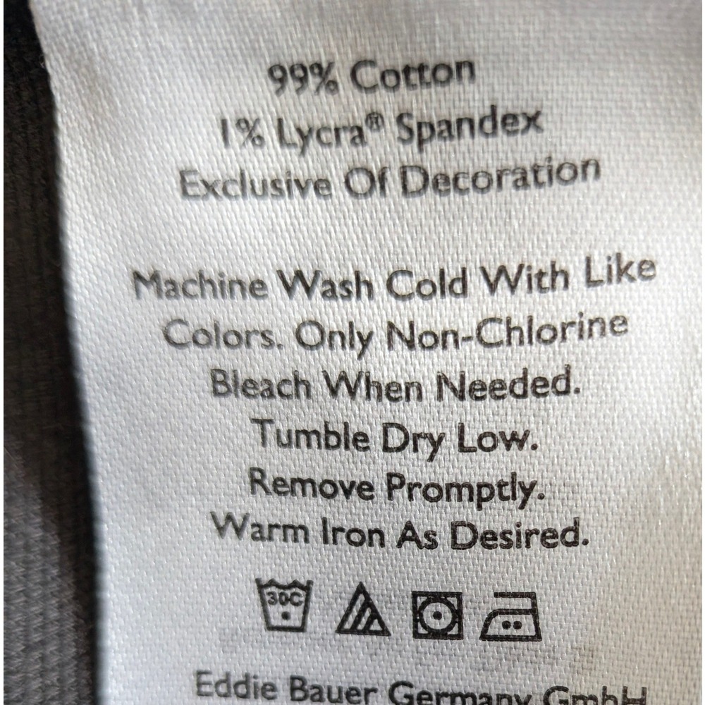 Eddie Bauer  Mens Gray Cotton Canvas Button Down Utility Shacket Size M - Picture 9 of 10